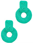 Raffia Circle Earring