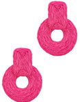 Raffia Circle Earring