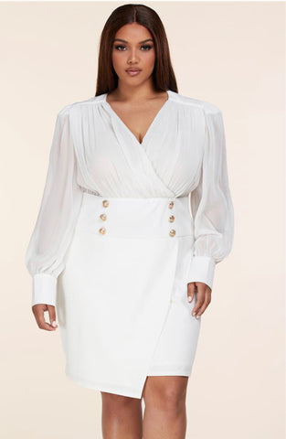 The Santos Dress | White